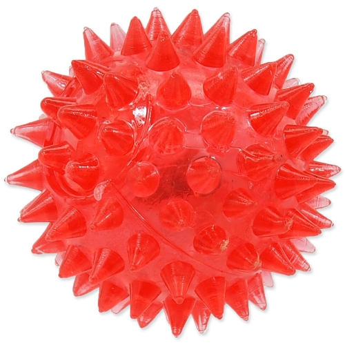 Hračka Dog Fantasy míček LED růžový 5cm
