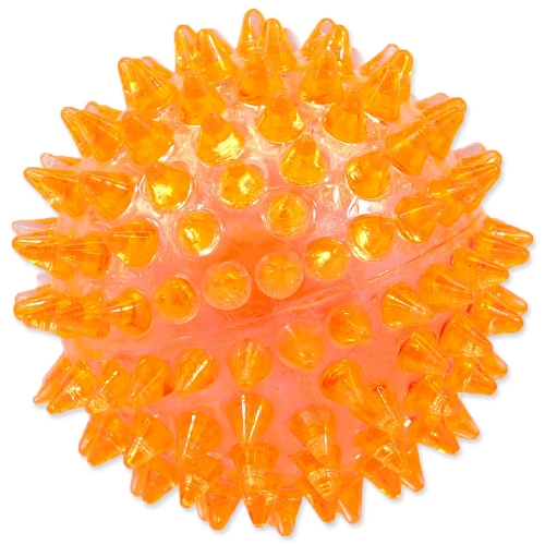 Hračka Dog Fantasy míček pískací oranžový 6cm