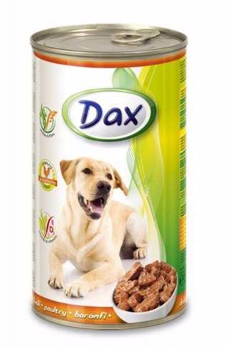 Dax Dog kousky drůbeží, konzerva 1240 g