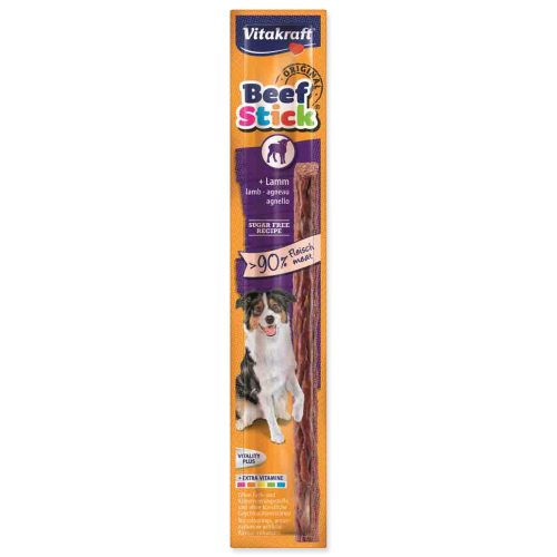 Pochoutka Vitakraft Beef Stick jehně, tyčinka 12g