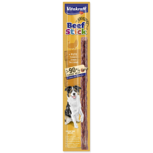 Pochoutka Vitakraft Beef Stick krůta, tyčinka 12g