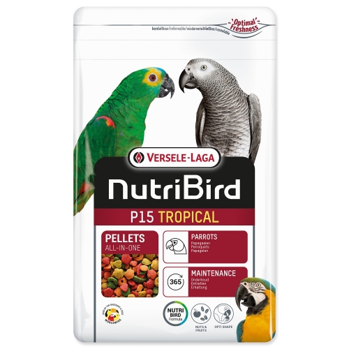Krmivo Versele-Laga NutriBird P15 Tropical velký papoušek 1kg