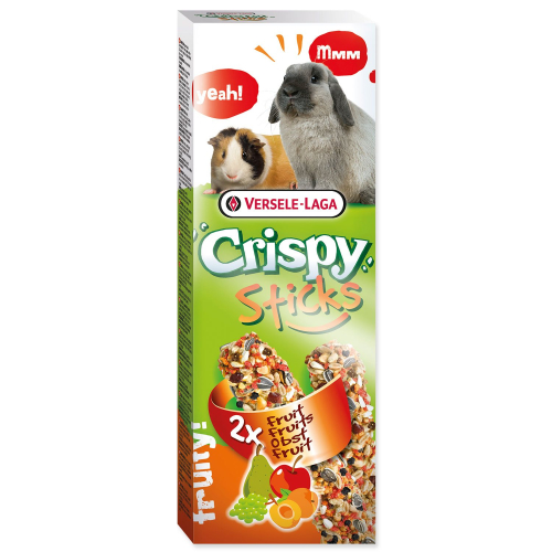 Tyčinky Versele-Laga Crispy králík a morče, s ovocem 110g 2ks