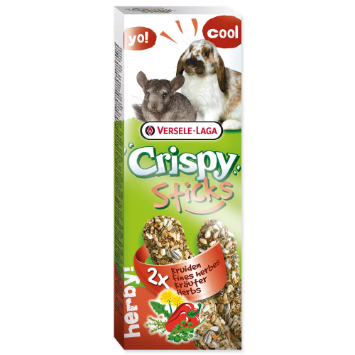 Tyčinky Versele-Laga Crispy králík a činčila, s bylinkami 110g 2