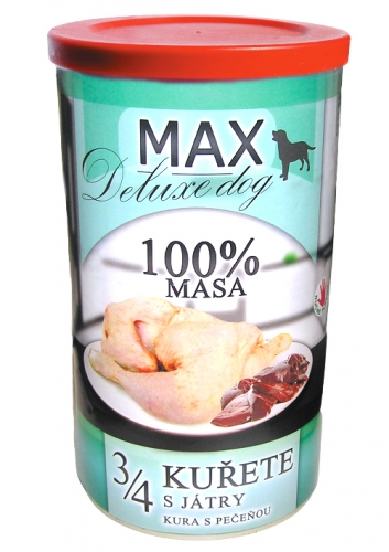 MAX deluxe 3/4 kuřete s játry 1200g