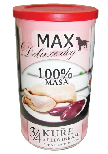 MAX deluxe 3/4 kuřete s ledvinkami 1200g
