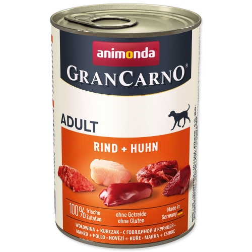 Konzerva Animonda Gran Carno Adult hovězí a kuře 400g