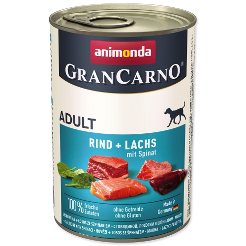 Konzerva Animonda Gran Carno Adult hovězí a losos se špenátem 40