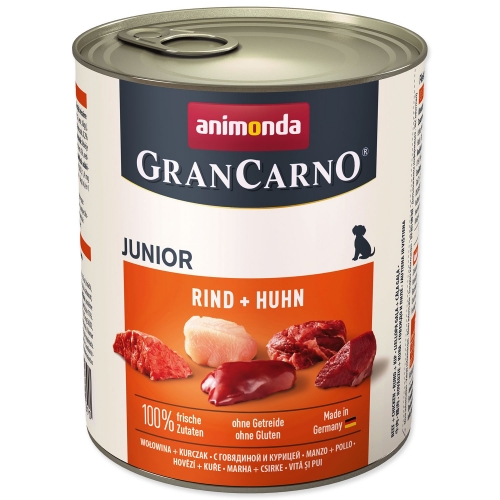 Konzerva Animonda Gran Carno Junior hovězí a kuře 800g