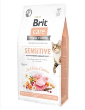 Brit Care Cat GF Sensit. Heal.Digest&Delic.Taste 7kg