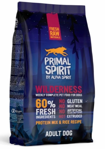 Primal Spirit Dog 60% Wilderness 12 kg