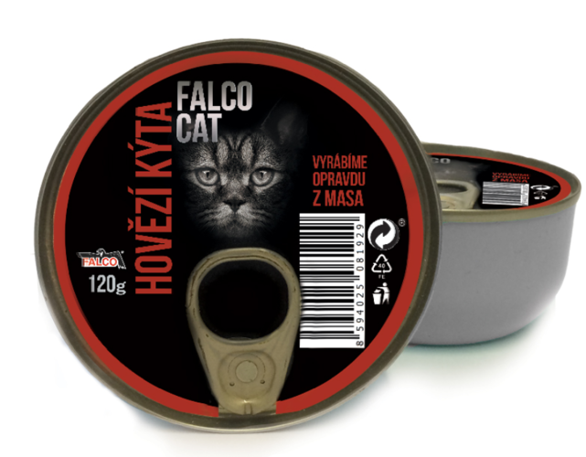 FALCO CAT 120g hovězí kýta - 8ks