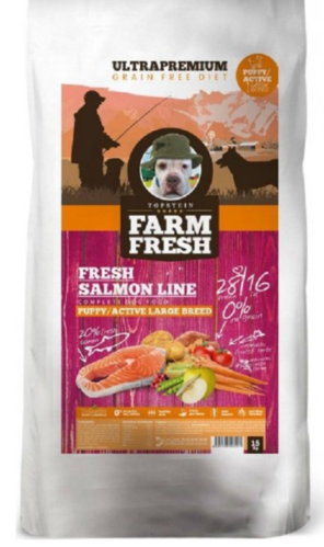 Farm Fresh Salmon Line Puppy/Active Large Breed 15 kg