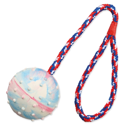 Hračka Trixie míč gumový na provazu 6cm