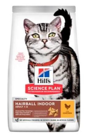 Hill&#039;s Fel. Dry Adult HBC for indoor cats Chicken 3kg