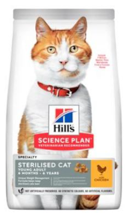 Hill&#039;s Fel. Dry Adult Young Sterilised CatChicken1,5kg