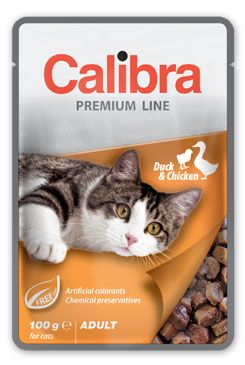 Calibra Cat kapsa Premium Adult Duck & Chicken 100g