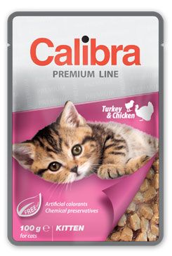 Calibra Cat kapsa Premium Kitten Turkey & Chicken100g