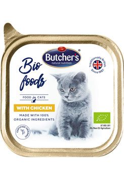 Butcher&#039;s Cat Bio s kuřecím vanička 85g