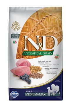 N&D LG DOG Adult M/L Lamb & Blueberry 12kg