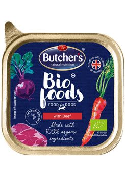 Butcher&#039;s Dog Bio s hovězím vanička 150g