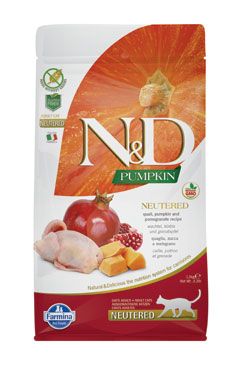 N&D GF Pumpkin CAT NEUTERED Quail & Pomegranate 5kg