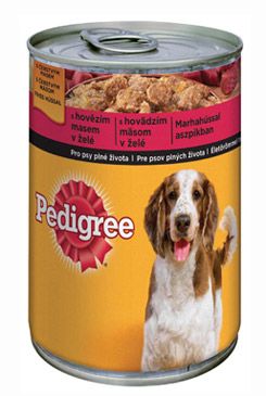 Pedigree konzerva Adult hovězí v želé 400g