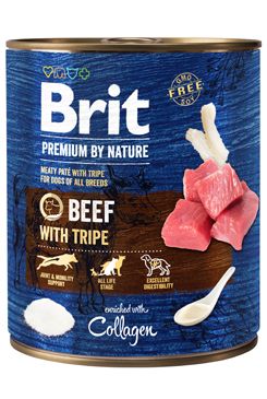 Brit Premium Dog by Nature konz Beef & Tripes 800g