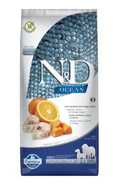 N&D OCEAN DOG GF Adult M/L Codfish&Pumpkin&Orange 12