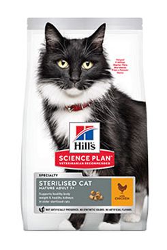 Hill&#039;s Fel. Dry Mat Adult7+Sterilised Cat Chicken 3kg