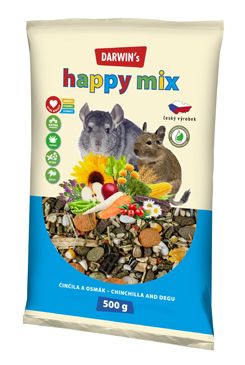 Darwin&#039;s Činčila&Osmák Happy mix 500g NEW