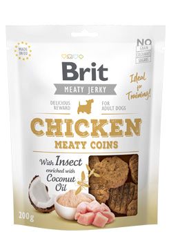 Brit Jerky Chicken with Insect Meaty Coins 200g