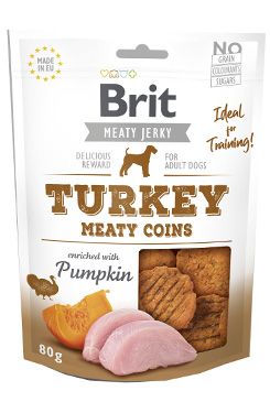 Brit Jerky Turkey Meaty Coins 80g