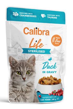 Calibra Cat Life kapsa Sterilised Duck in gravy 85g