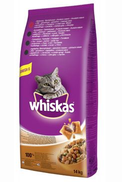 Whiskas Dry s hovězím masem 14kg