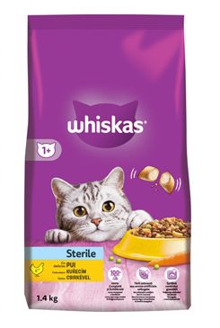 Whiskas Dry Sterile s kuřecím 1,4kg