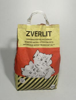 ZVERLIT červený hrubá s vůní Podestýlka kočka 6kg