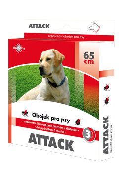 Attack obojek antiparazitární 65cm pes