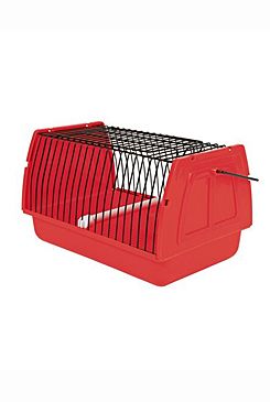 Přepravka pro ptáky 22x14x15cm plast červená TR 1ks