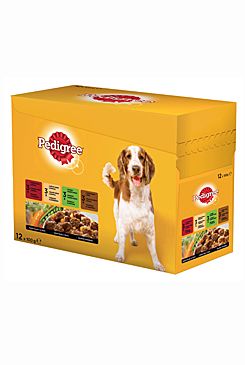 Pedigree kapsa 12pack hovězí/kuře/králik/krůta /100g