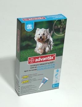 Advantix Spot On 1x1ml pro psy 4-10kg (1 pipeta)