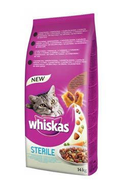 Whiskas Dry s kuřecím masem - STERILE 14kg