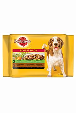 Pedigree kapsa Adult hovězí+králik/krůta+tele2+2x100g