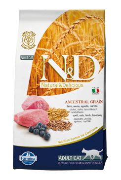 N&D Low Grain CAT Adult Lamb & Blueberry 5kg