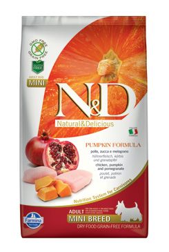 N&D GF Pumpkin DOG Adult Mini Chicken&Pomegranat 2,5kg