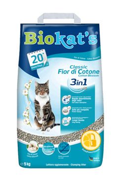 Podestýlka Biokat&#039;s Classic Cotton Blossom 5kg