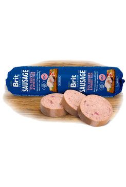 Brit Sausage Chicken & White Fish 800g New