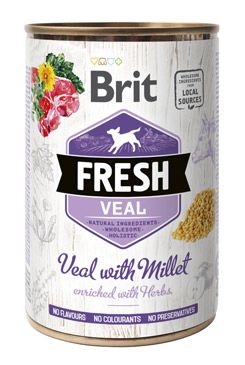 Brit Dog Fresh konz Veal with Millet 400g