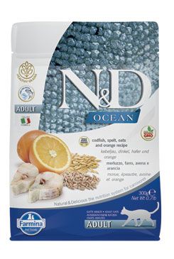 N&D OCEAN CAT Adult Fish & Orange 300g