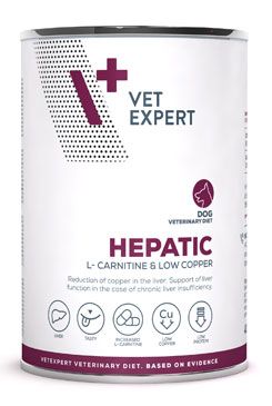 VetExpert 4T Hepatic Dog konzerva 400g